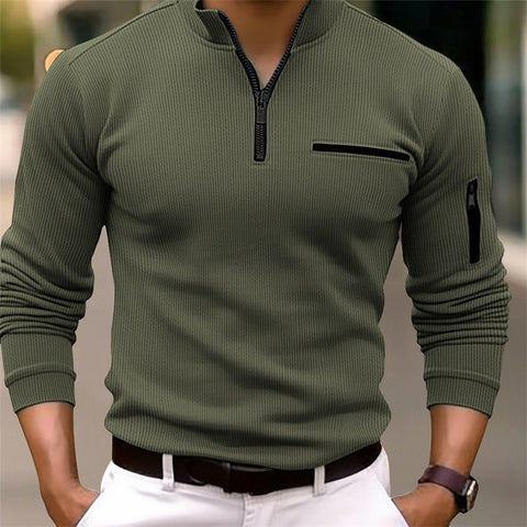 PHIL ZIP LONG SLEEVE SHIRT | SHARP STYLE WITH EVERYDAY COMFORT