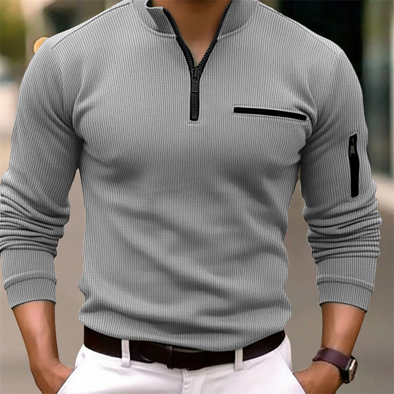 PHIL ZIP LONG SLEEVE SHIRT | SHARP STYLE WITH EVERYDAY COMFORT