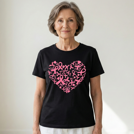 Heart of Hope T-Shirt | Together Against Breast Cancer