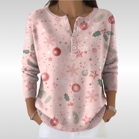 HOLLY FESTIVE SWEATER | COSY CHRISTMAS COMFORT