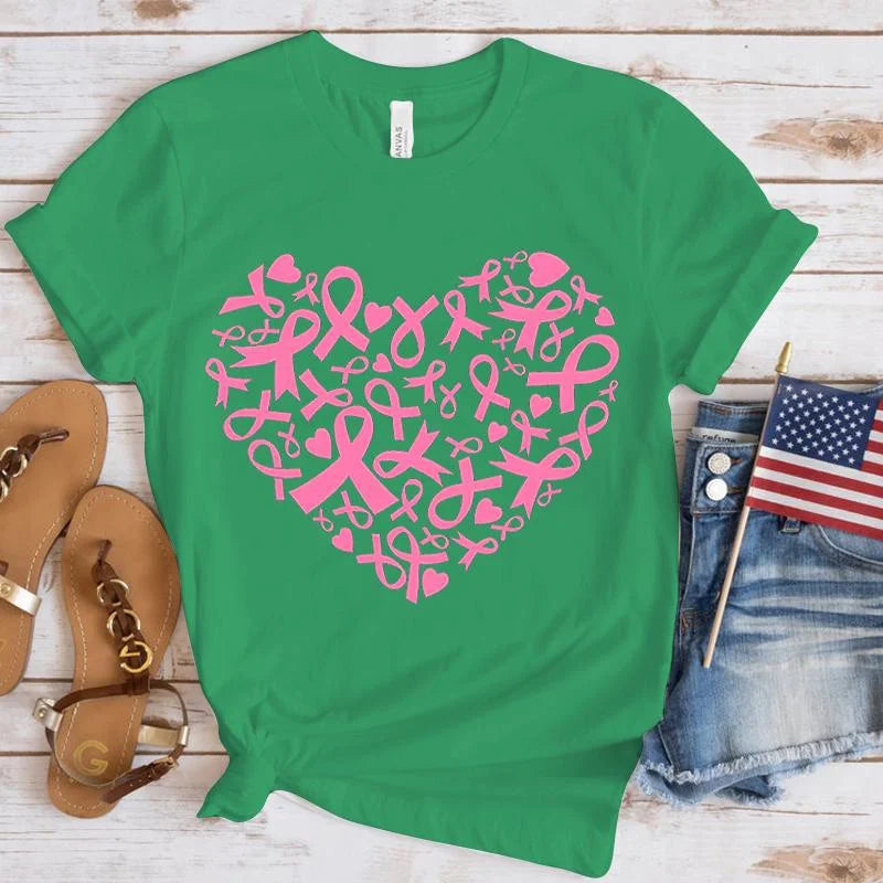Heart of Hope T-Shirt | Together Against Breast Cancer