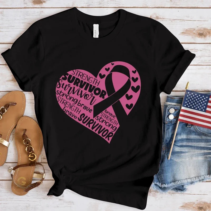 Heart of Hope T-Shirt | Together Against Breast Cancer