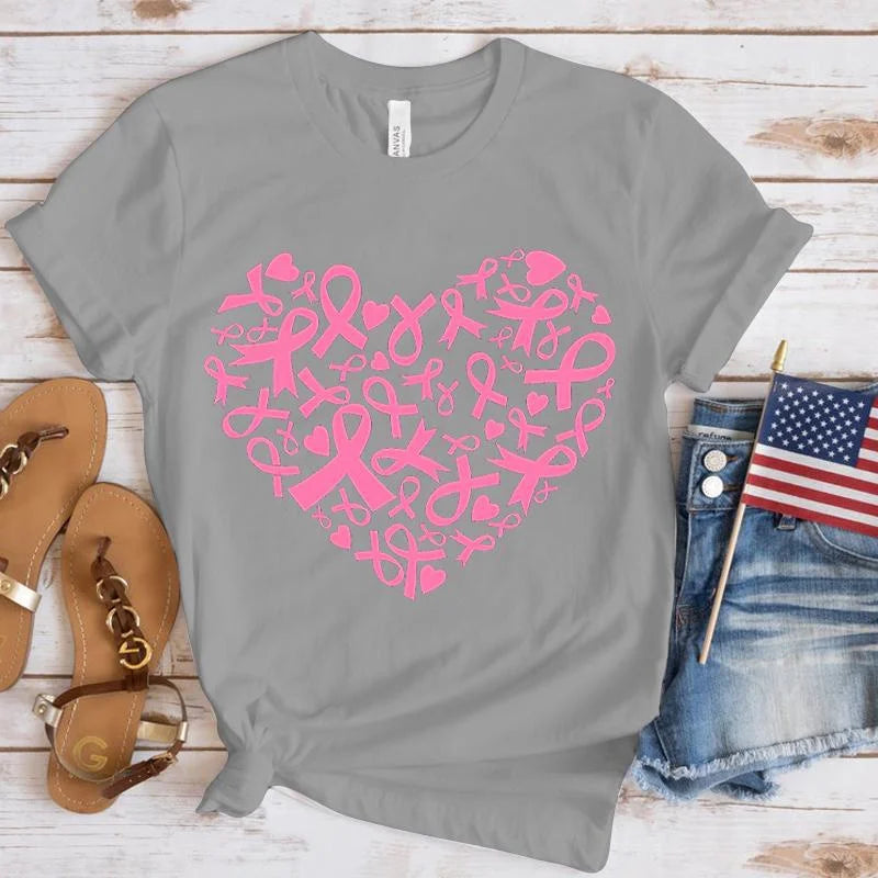 Heart of Hope T-Shirt | Together Against Breast Cancer