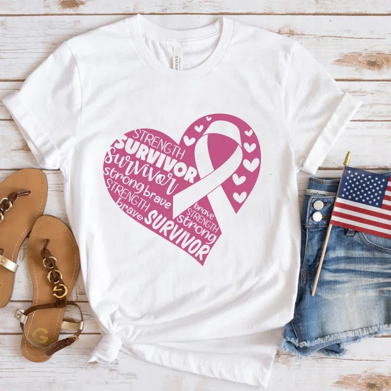 Heart of Hope T-Shirt | Together Against Breast Cancer