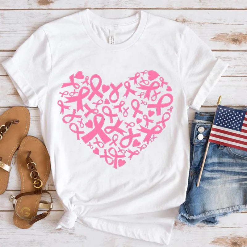 Heart of Hope T-Shirt | Together Against Breast Cancer
