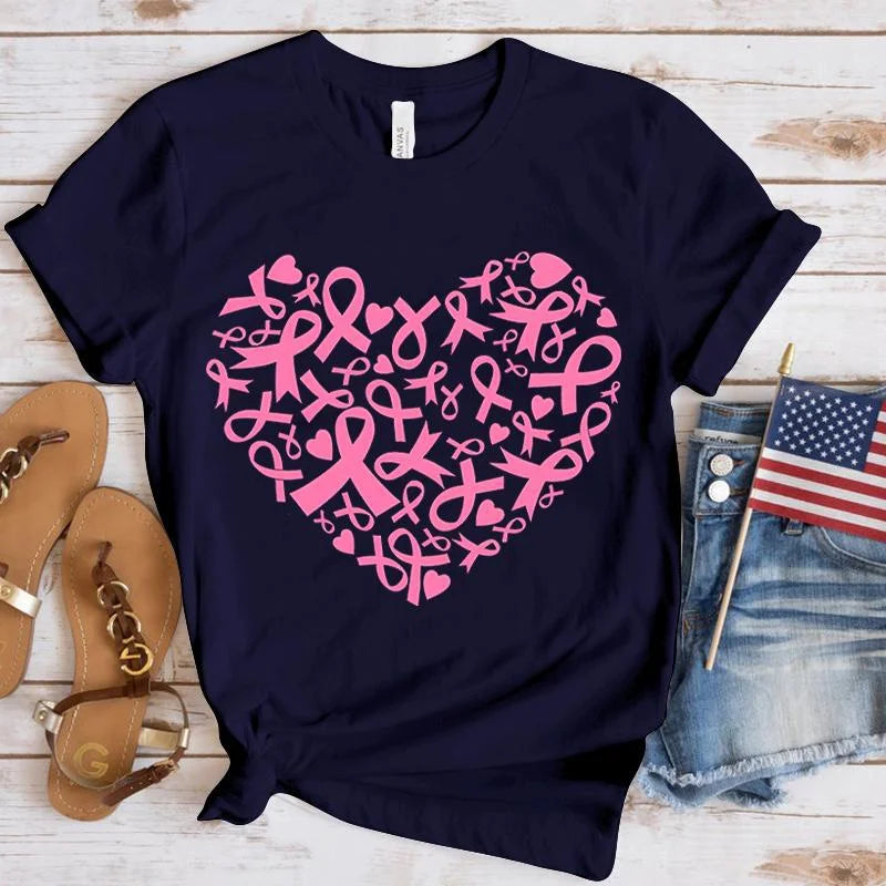Heart of Hope T-Shirt | Together Against Breast Cancer