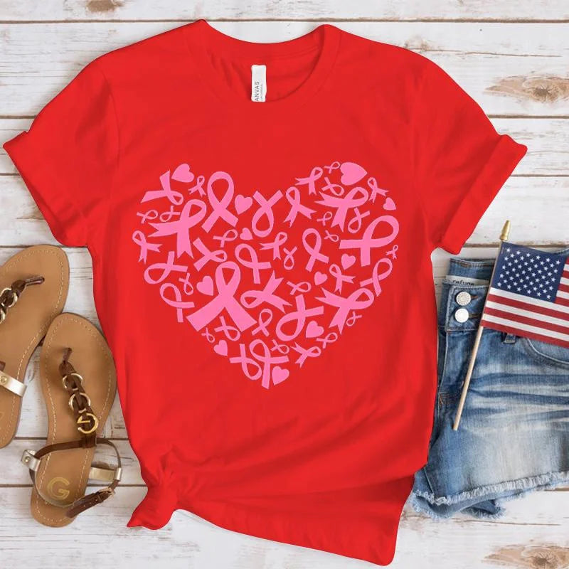 Heart of Hope T-Shirt | Together Against Breast Cancer