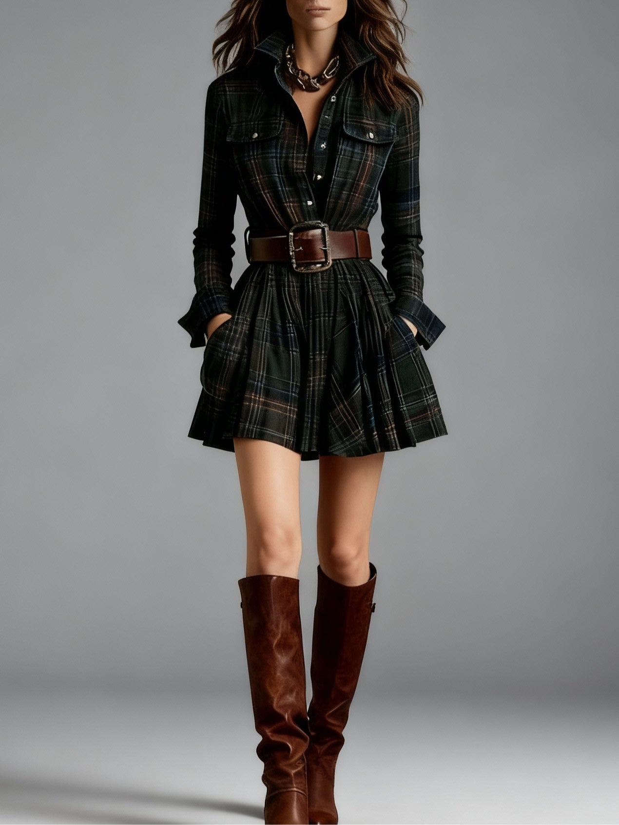 Sienna – Belted Shirt Dress